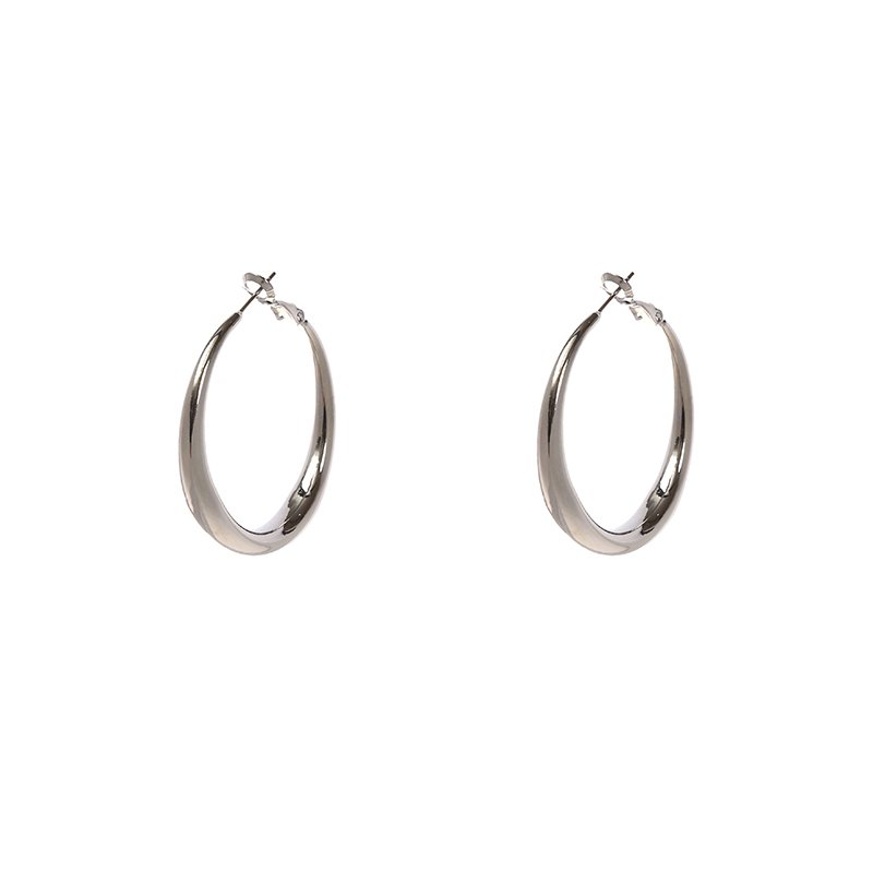 עגילי חישוק כסף רוני